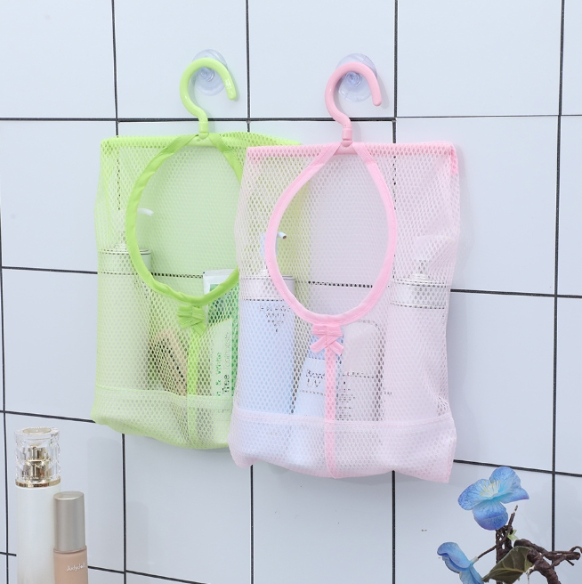 Bolsa de malla para colgar ropa, organizador de cestas de almacenamiento, gancho colgante para cocina y baño