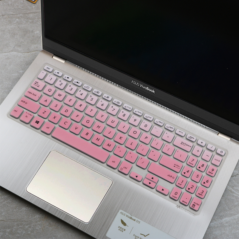 Funda protectora de teclado para ASUS VivoBook S15 S530UA S530UN S512, VivoBook F512 F512DA F512FA, X509 X509FA 15,6'': fadepink