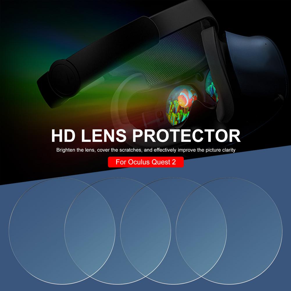 4 Stuks Soft Films Lens Protector Hd Clear Film Voor Oculus Quest 2 Vr Virtual Reality Lenzen Beschermende Voor Quest2 vr Accessoires