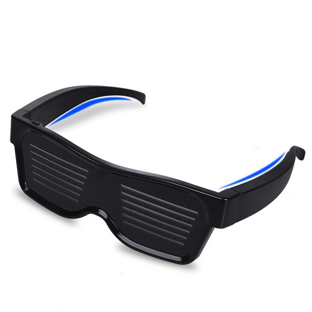 Electronic Bluetooth Luminous Glasses with LED Light Birthday Party Club Props Electronic Bluetooth Luminous Glasses