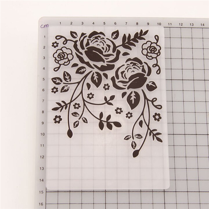 1 pcs Embossing Folders DIY making Paper Cards Craft Card stencil Scrapbook Template Plastic transparent Stamps Wedding Decor: Mottled