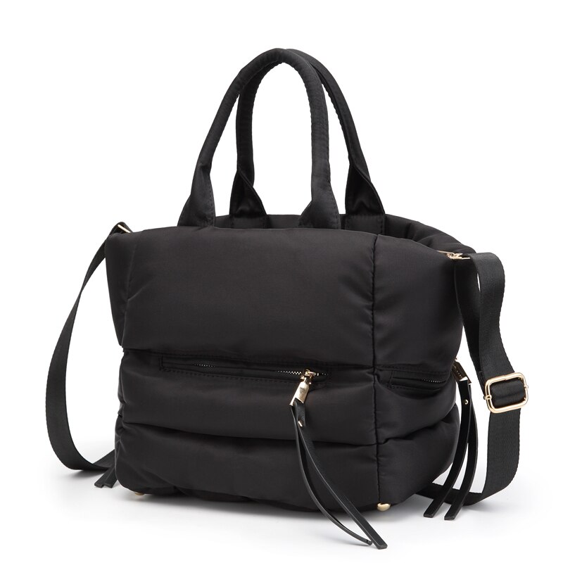 2020 novo inverno espaço de algodão bolsa feminina casual totes saco para baixo pena acolchoado senhora ombro saco sac a mian crossbody