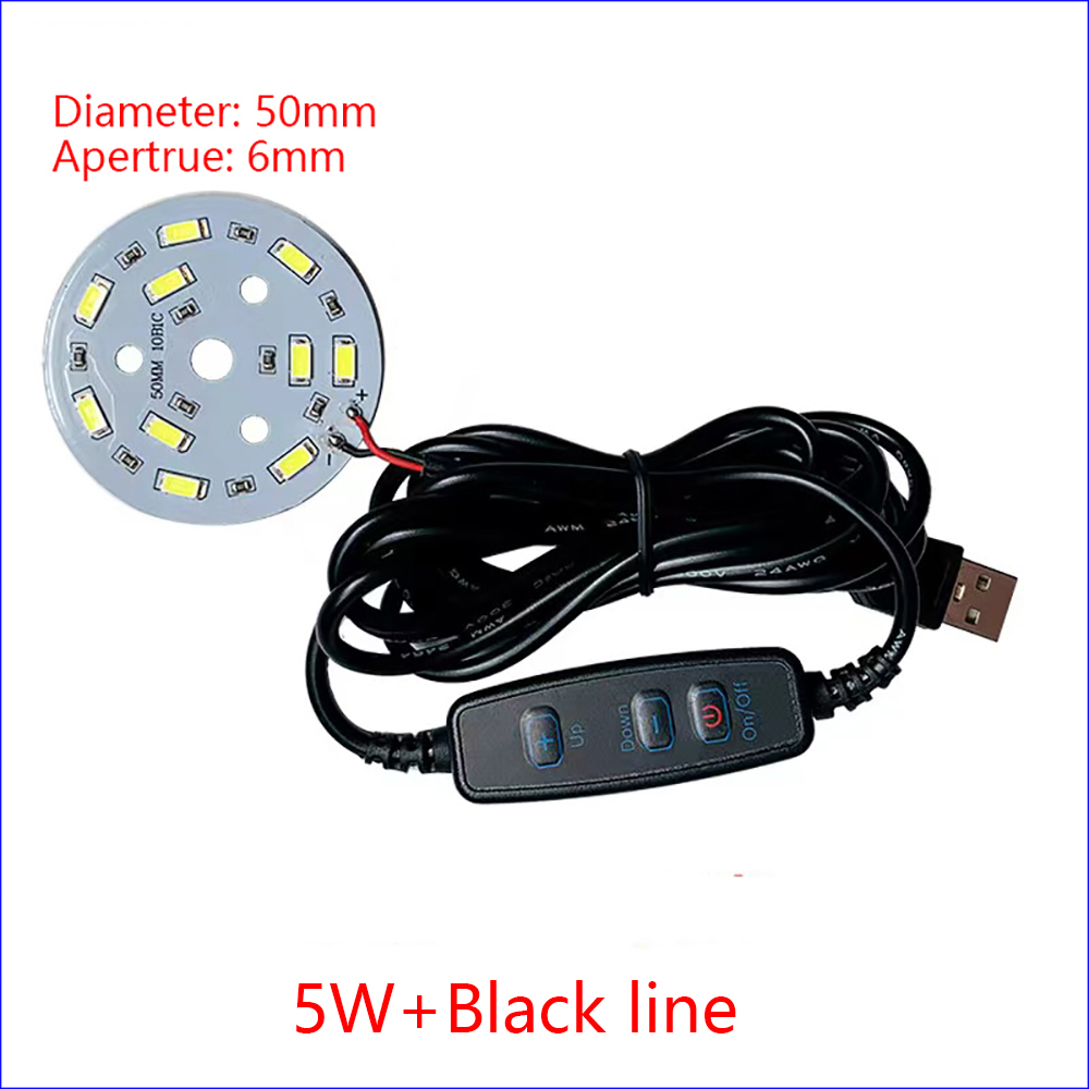 1 Stuks Dc 5V Dimbaar 5730 Smd Led Lamp 1W 2W 3W 4W 5W 10W Led Licht Kralen Wit Warm Wit Licht Met 10 Stappen Aan Te Passen Schakelaar.: Rood / 40w