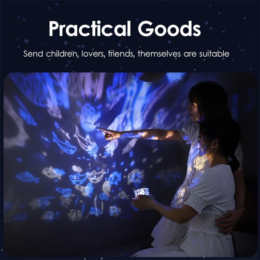 Multifunctionele projector nachtlampje sterrenhemel nachtlampje babykamer led lamp voor kinderen babykamer kinderen