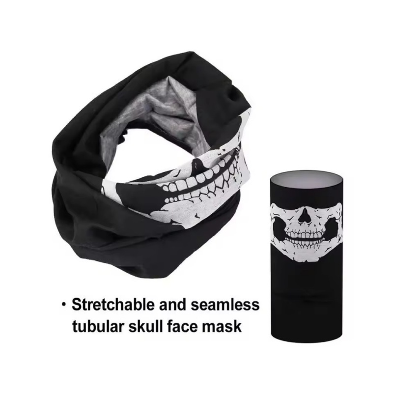Skull Men Balaclava Ski Mask Cycling Caps Snowboard Face Cover Motorcycle Bicycle Helmet Hood Bandana Scarf Breathable Windproof