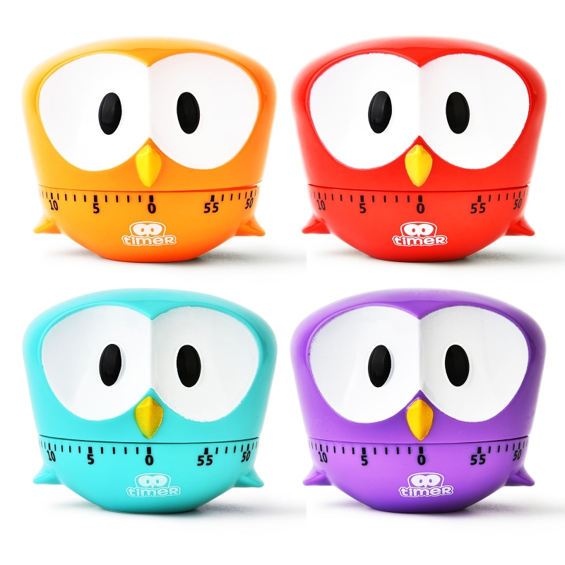 Cartoon Bird Shape Kitchen Time Mechanical Counters Clock For Cooking Timing Cooking Baking Sports Durable Home