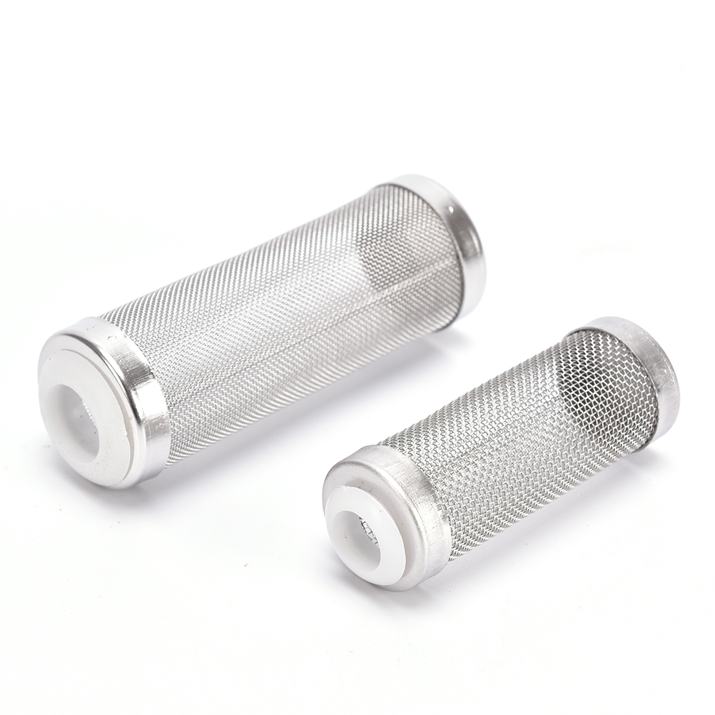 5pcs Stainless Steel Aquarium Filter Intake Mesh Baskets - 16mm Inner Diameter, Shrimp & Fry Protector