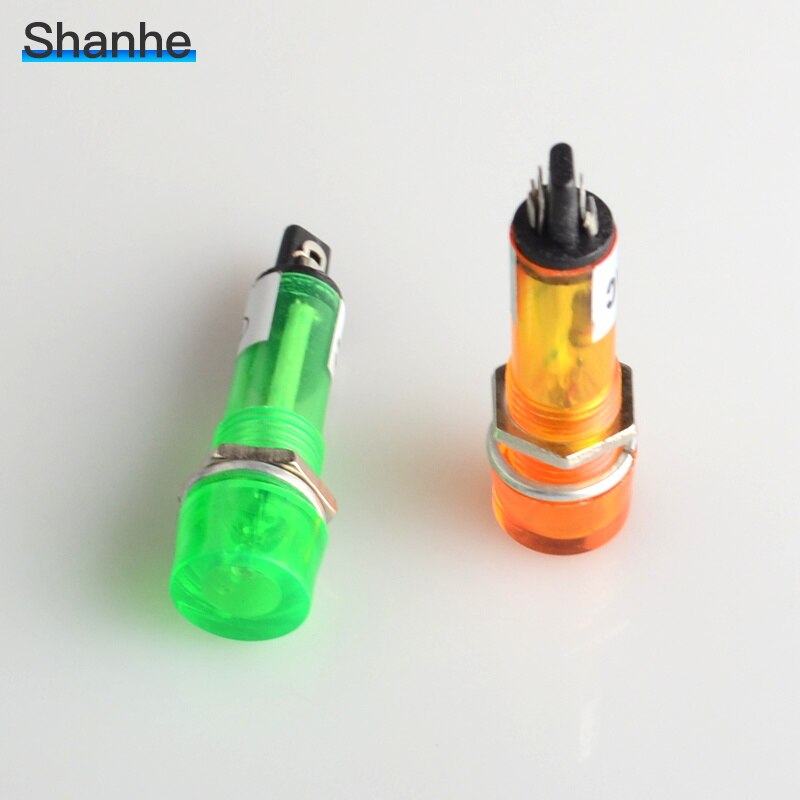 10mm Indicator pilot light signal light Indicator AC220V DC12V DC24V