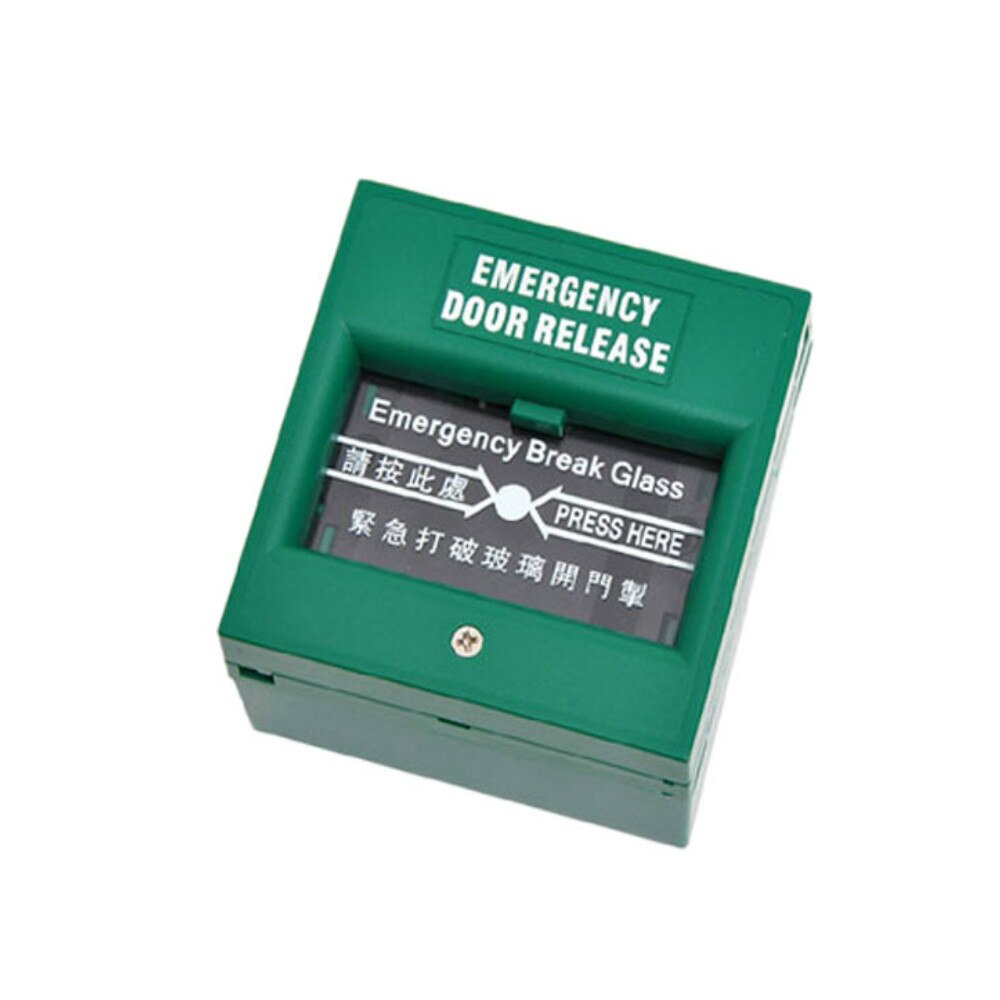Fire Emergency Break Button Green Color With Cover