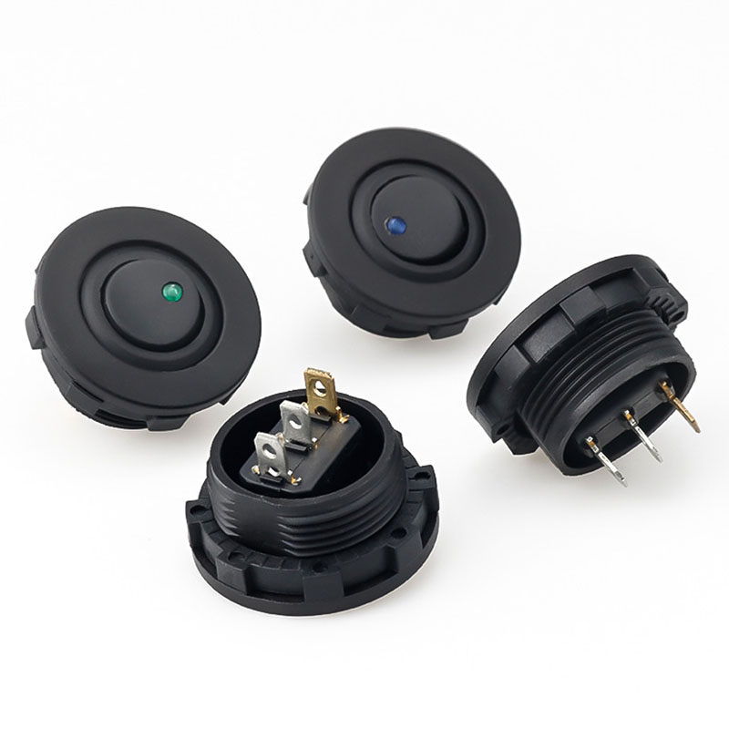 ON/OFF Round Rocker Toggle LED Switch 3 Pin 12V 20... – Grandado