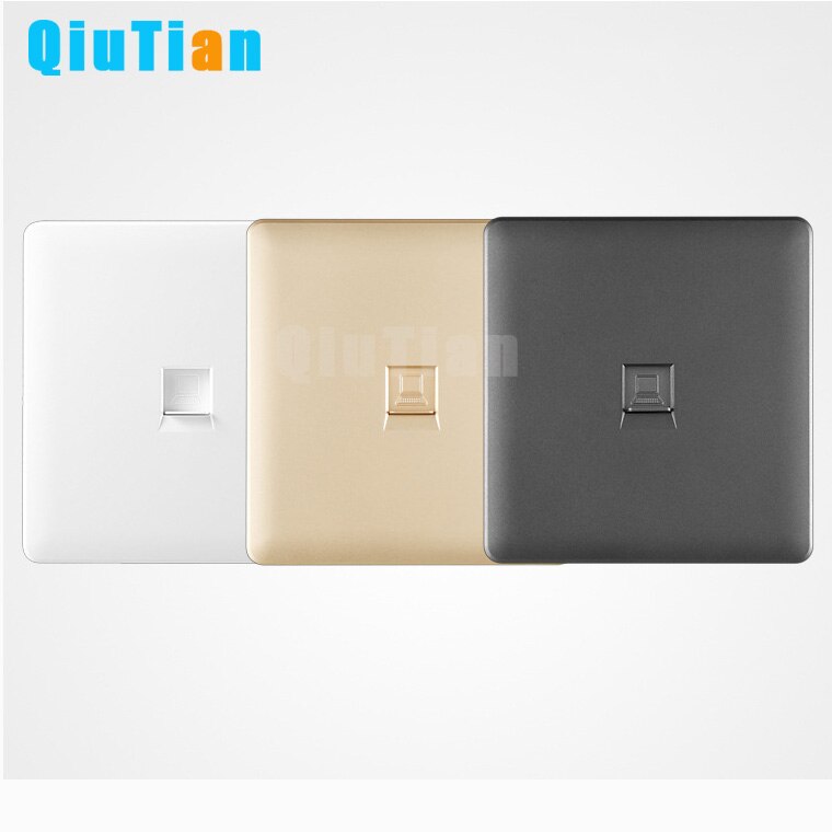 Model 86 netwerkpaneel informatiepaneel cat. 6 zes soorten netwerkmodulepaneel pc-socket  rj45 wit zwart goud paneel