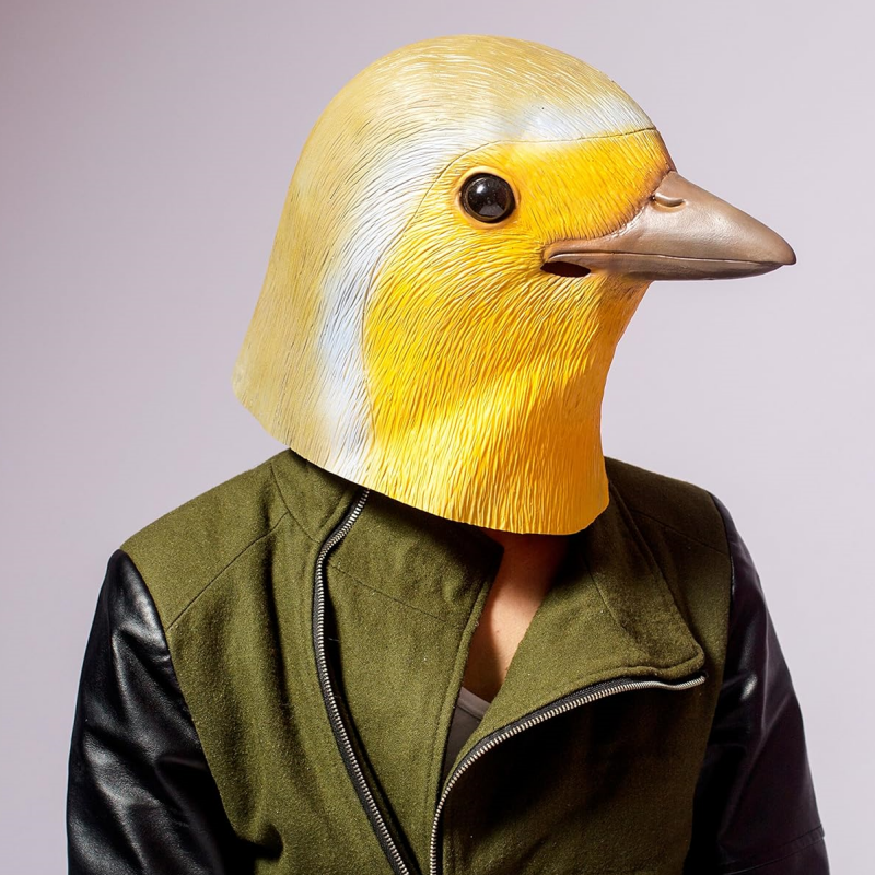 Nouveauté masque d'oiseau capuche en Latex Animal aigle Pigeon oiseau casque Halloween Costume carnaval Cosplay fête Zoo mascarade accessoires