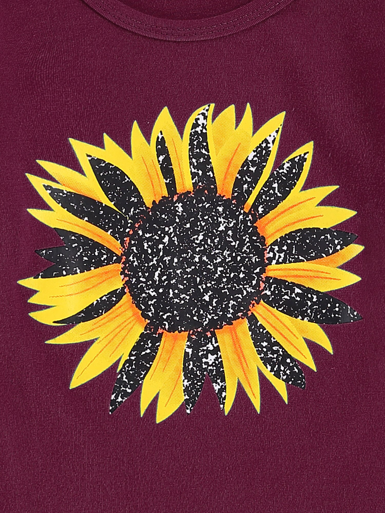 0-5Y Boho Peuter Baby Meisje Zonnebloem Top T-shirt Herfst Bloemenprint Flare Lange Mouwen Tee Outfit