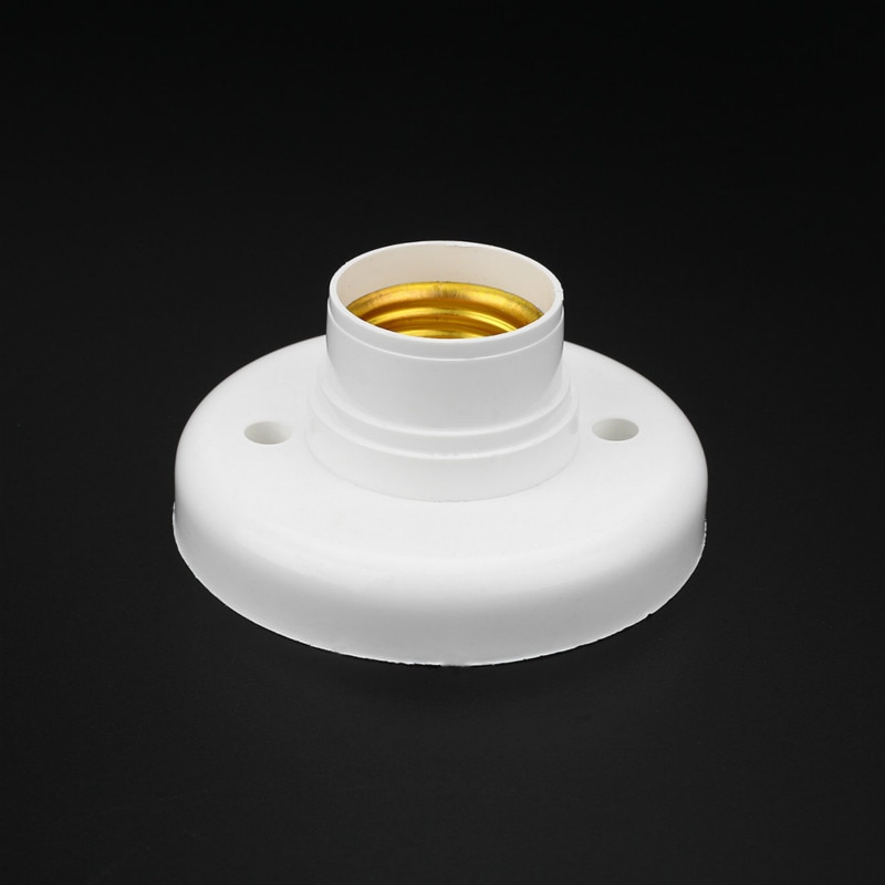 1 pc e27 stikkontakt til ledlys pære lampeholder holder vedhæng lysekrone loftlampe adapterskrue rund lampekonverter
