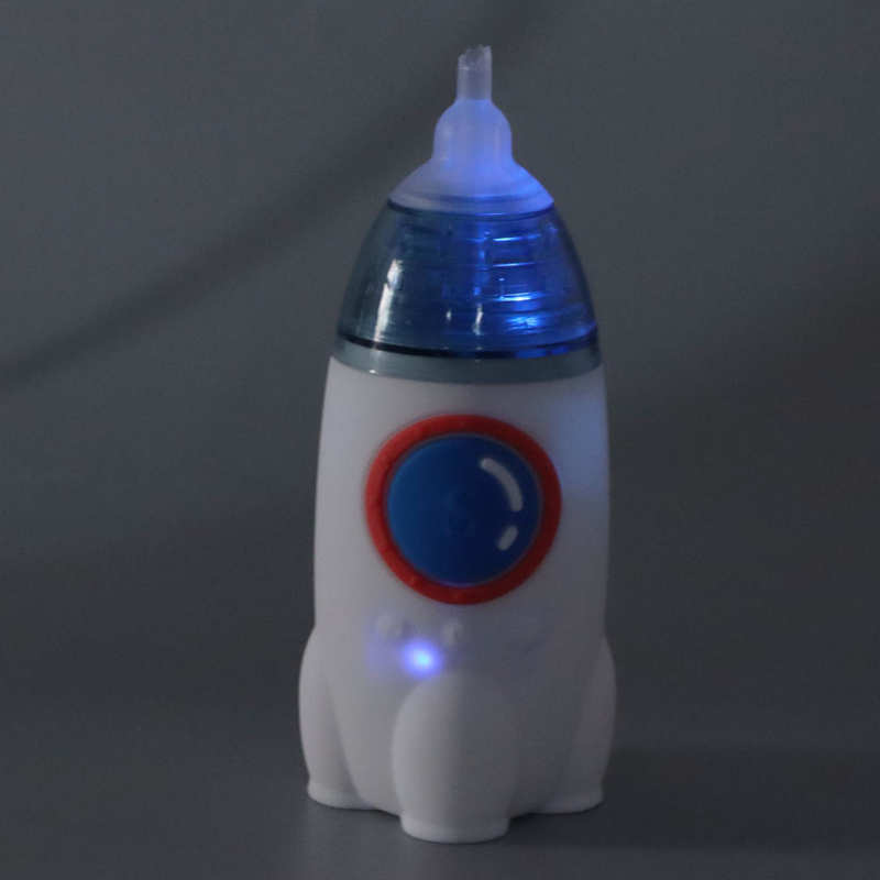 Baby Snot Cleaner IPX7 Waterproof USB Rechargeable Electric Baby Nasal Sucker Prevent Reflux 3 Suction Power 500mAh Lithium