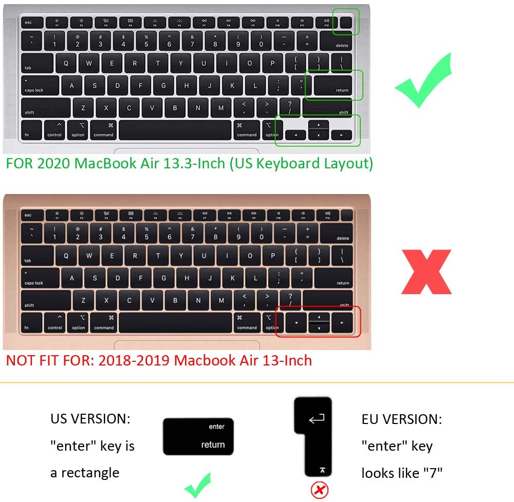 Koreański język silikonowa klawiatura pokrywa skóry pokrywa Protector dla MacBook najnowszy Air 13 A2337 A 2337 dotykowy ID A2179 M1 2020 2021