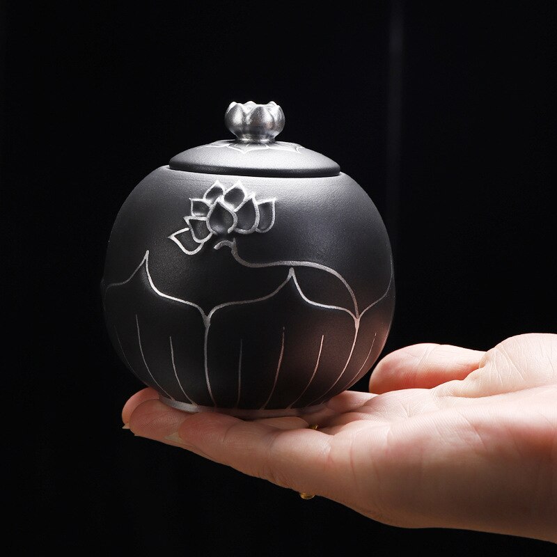 Urnen Voor Keramiek As Black As Urn Verzegelde Crematie Begrafenis Aandenken Human Pet Memorial Geschikt Thuis Haarden Begrafenis
