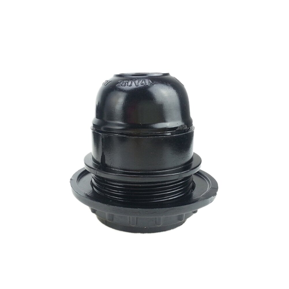 Black Period Style 27mm Screw E27 Base Light Bulb Lamp Holder Pendant Socket Lowest Price