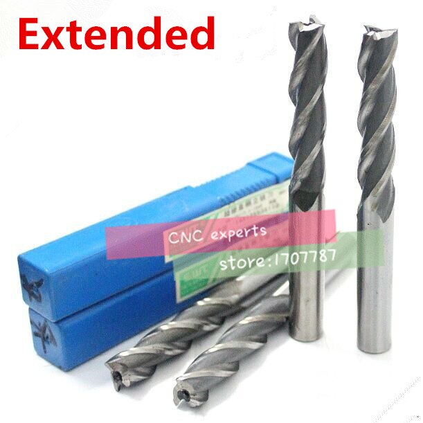 5 stks/set 3F-11.0 ~ 20.0 HSS & Extended Aluminium End Mill Cutter CNC Bit Frezen Machines gereedschappen snijgereedschappen. draaibank Tool