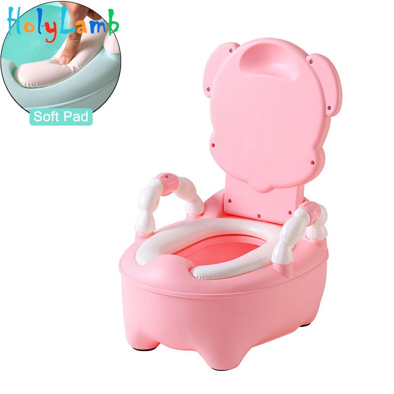 Animal chiot bébé Pot cuvette de toilette formation siège de toilette Pot pour enfants enfants bassin de lit Portable urinoir sur la toilette pour bébés: B