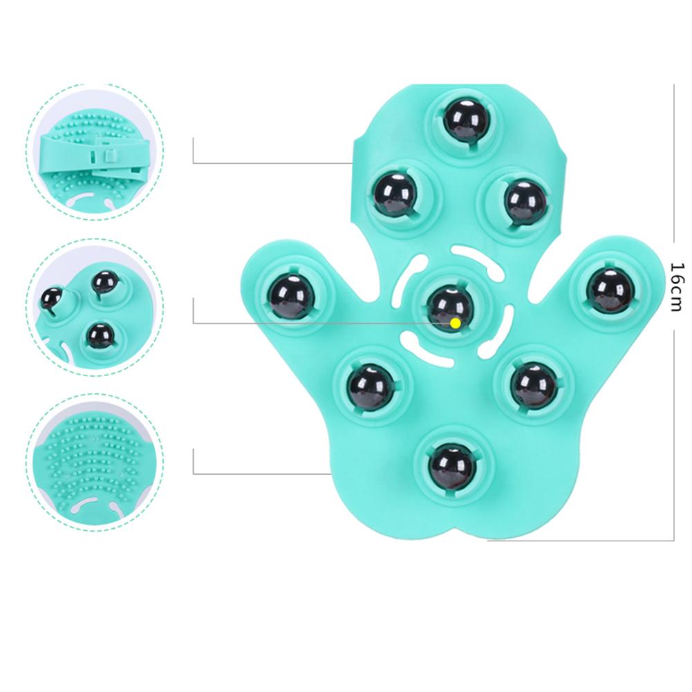 Guante para masaje corporal, masajeador relajante para alivio del dolor y anticelulitis, guantes de masaje para cuello y hombros, cuidado de la salud