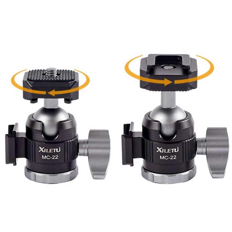 Xiletu  mc22+xt18 mini-blitzschuh-tischstativ mit 1/4 schrauben, doppelblitzschuh, mini-ptz-stativ, handyhalterung