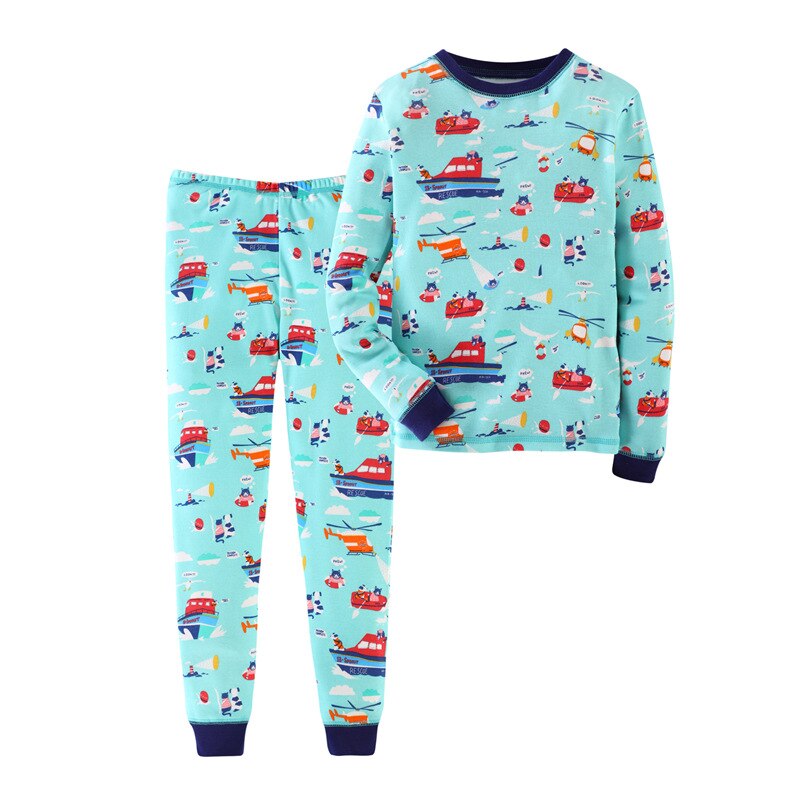 SAILEROAD Großen Jungen Nachtwäsche Hund Jugendliche Pyjama Anzug Herbst Winter Jugendlichen Nacht Anzug 2-9Jahre freundlicher Pyjama Nachtwäsche