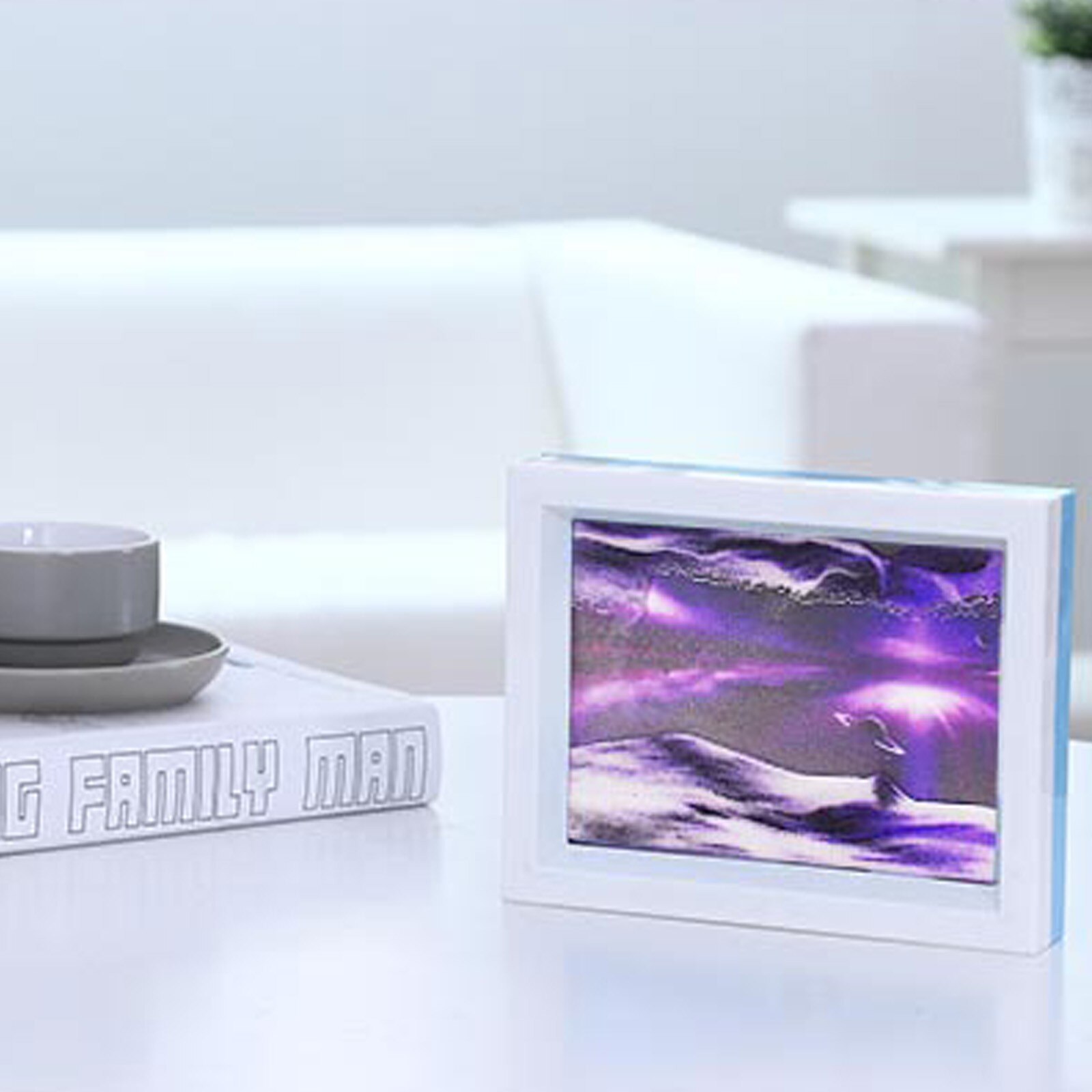 4 #100Ml Zandloper Bewegende Zand Art Liquid Vloeiende Zand Art Landschap Zand Foto Desktop Frame Decoratie Quicksand Schilderen: L