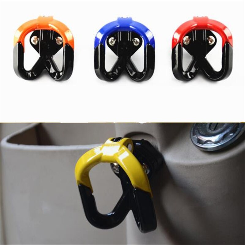 Gancho multifunción de 4 colores para motocicleta, gancho para equipaje, gancho para casco, pinza doble para llevar botellas, soportes para accesorios de motocicleta