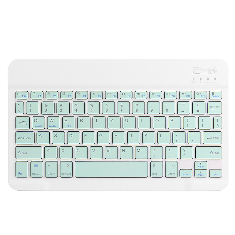 Clavier Bluetooth Souris Pour Huawei MediaPad T3 T5 M2 M3 Lite 8.0 T10 T10S 10.1 M3 8.4 M5 M6 8.4 Matepad 10.4 Pro 10.8» Tablette: Green
