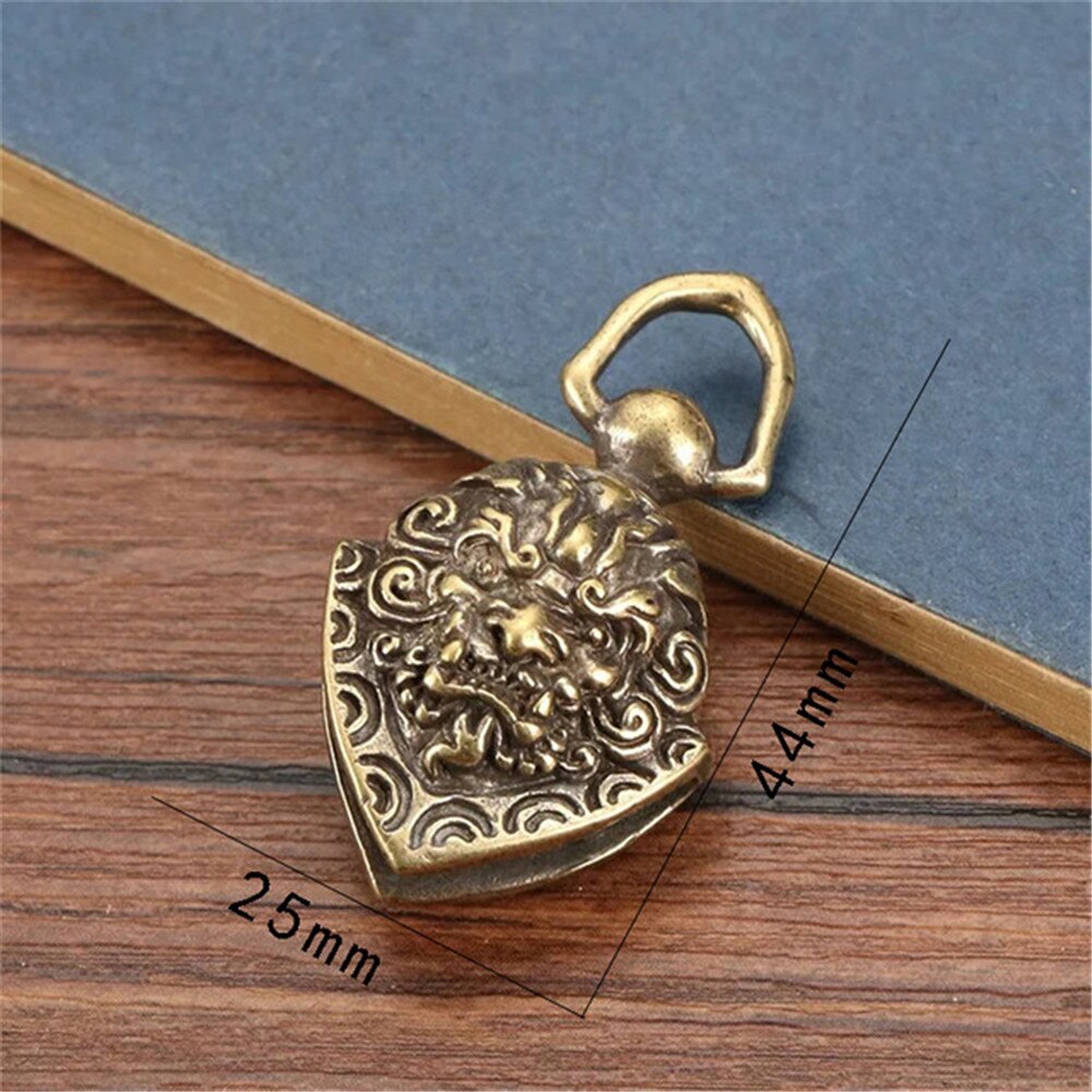 Brass Handicraft Magic Bell Wind Bell Tibetan Bronze Bell Keychain Pendant For Cristmas Home Decoration Pendant Antique Bell: Exorcism Bell