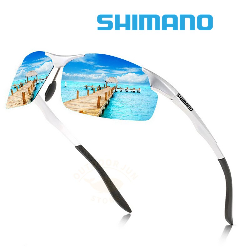 Shimano-gafas de sol polarizadas para hombre, lentes de sol polarizadas con visión nocturna, para día y noche, novedad de 2022
