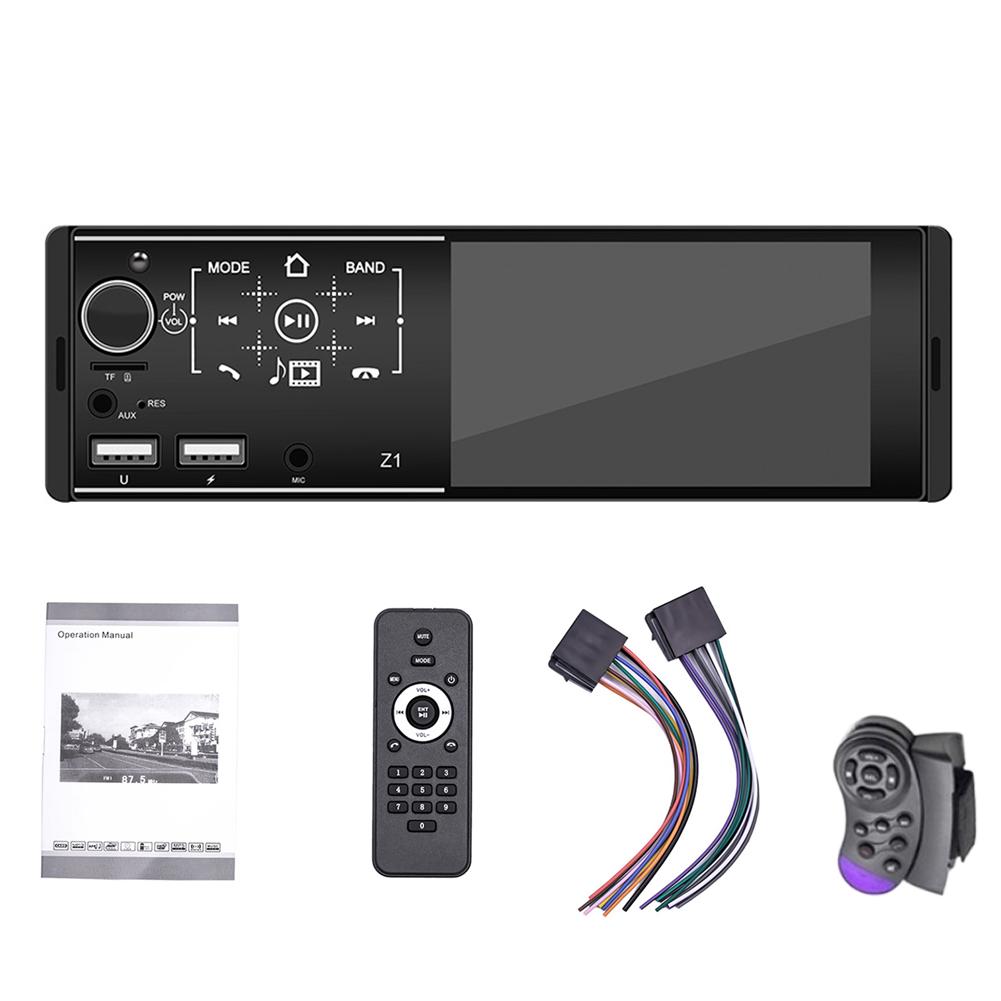 Rear View Camera Car MP5 Player 1Din Car Stereo AM Radio Receiver 4.1'' TFT Touch Screen 1080P HD Video With The Optional: no camera