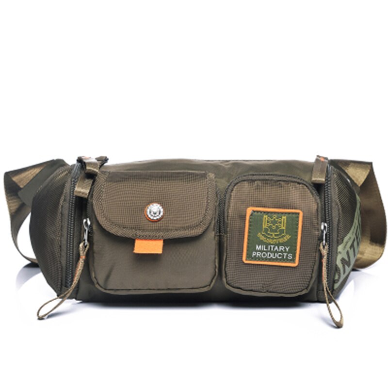 Męska saszetka biodrowa torba wodoodporna Oksford wielozadaniowa torebka torebka biodrowa Crossbody torba kurierska na klatkę piersiową moda pas biodrowy piterek