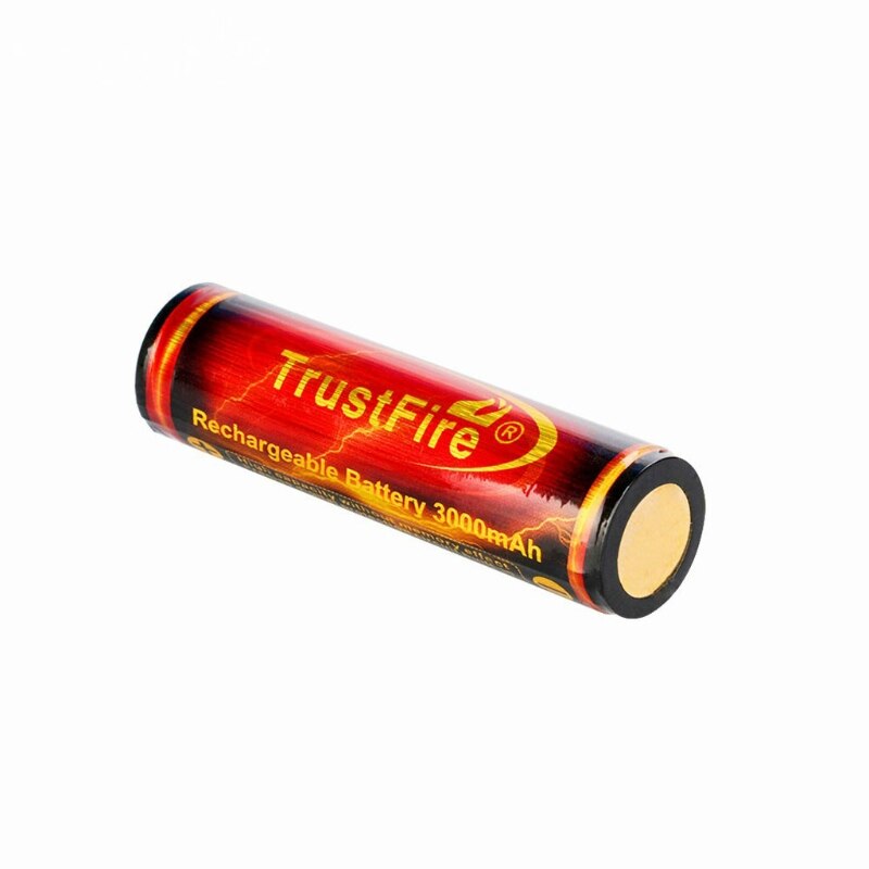 2Pcs 18650 3000mAh Li-ion 3.7V Rechargeable Lithium Battery for LED Flashlights