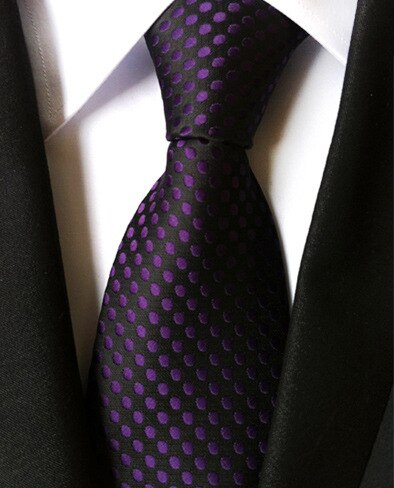 GUSLESON-Corbata de lunares florales para hombre, corbata informal de 8cm de seda, azul y rojo, de negocios, boda, corbatas formales para el cuello, accesorios: 19
