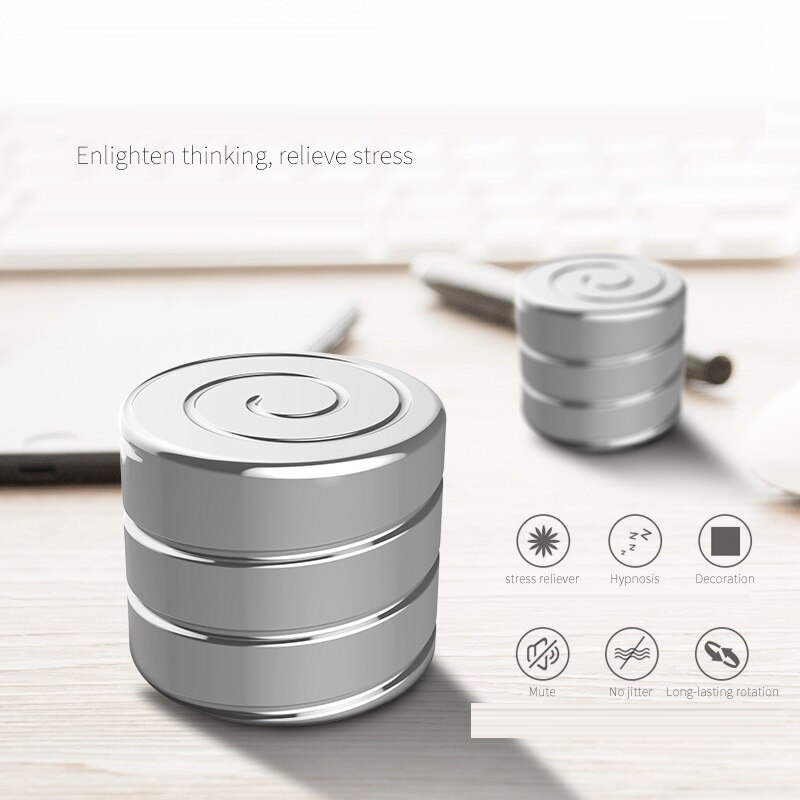 Giroscopio giratorio de Metal y acero inoxidable para descompresión de escritorio para niños y adultos, juego de mesa de juguete, giroscopio para adultos, descompresión