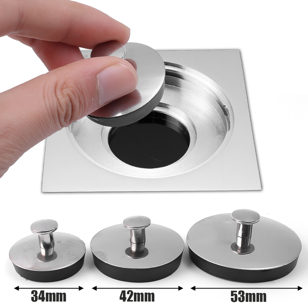 Tapón de fregadero de cocina, tapón de goma de acero inoxidable, tapones de drenaje duraderos para lavabo de baño, accesorios universales de cocina, 3/1 Uds.