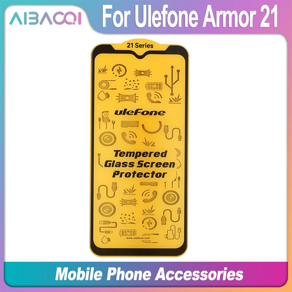 AiBaoQi Brand Glass Film For Ulefone Armor 12/12S 13 14/14 Pro 16 Pro Armor 21/22/23 Ultra/ 26 Ultra Clear Screen Protector: LightPink