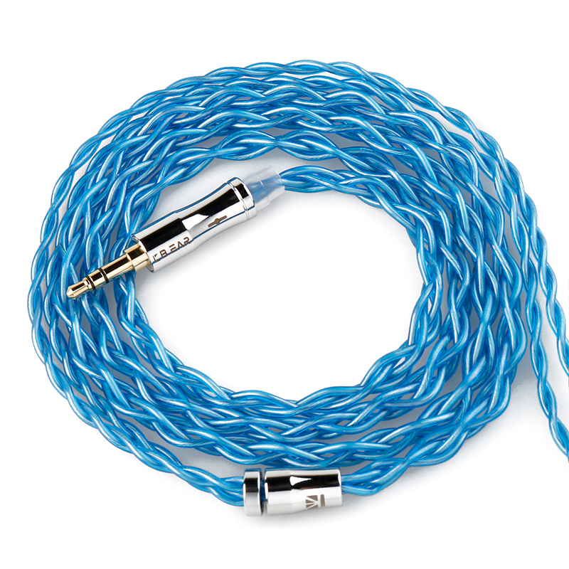 KBEAR Glory 4 Core 6N Single Crystal Copper Upgraded Earphone Cable 2PIN/QDC/MMCX/TFZ Earbuds Connector for KS1 KS2 LARK KZ IEMS