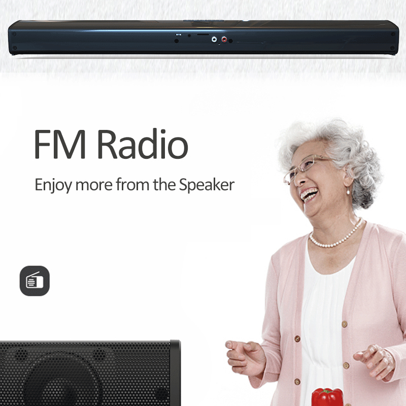 Barre de son sans fil 20w haut-parleurs bluetooth barre de son multifonction haut-parleur sound blaster haut-parleur tv classique carte tf lecture directe