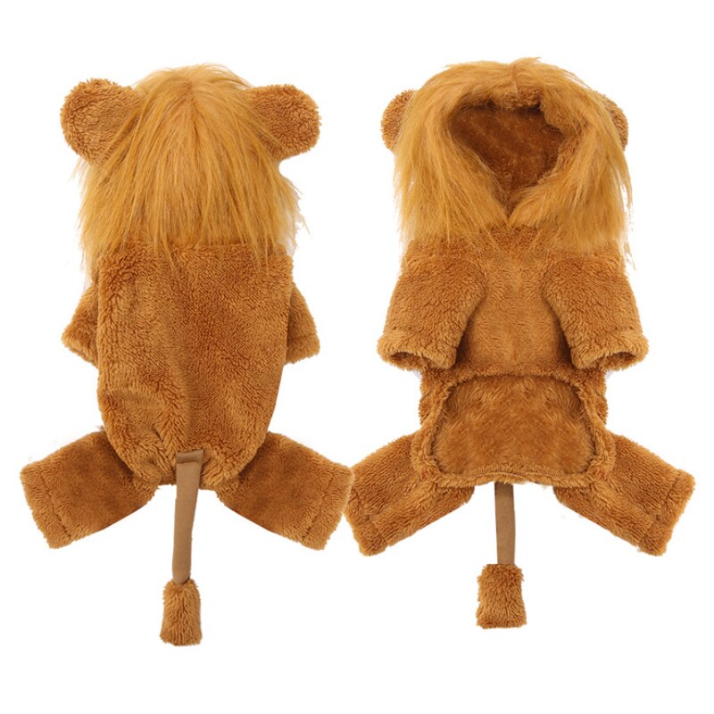 Golden Retriever Lion Dog Costume For Cat Clothing COSPLAY Pet Coat for Large Small Dogs Funny Halloween Hoodies French Bulldog: XL