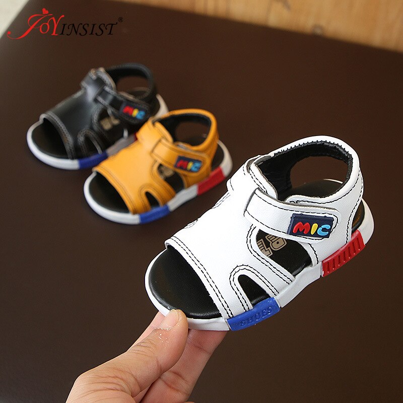Sommer baby sandaler 1-2-3 år gammel dreng børn fritidssko dreng strandsko tå sandaler med blød sål