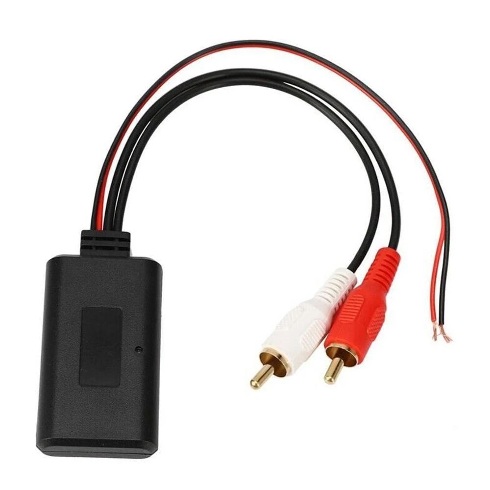Adaptador de cabo de música sem fio, entrada de áudio automática universal durável, receptor aux, receptor bluetooth, 2 cabos rca, módulo receptor