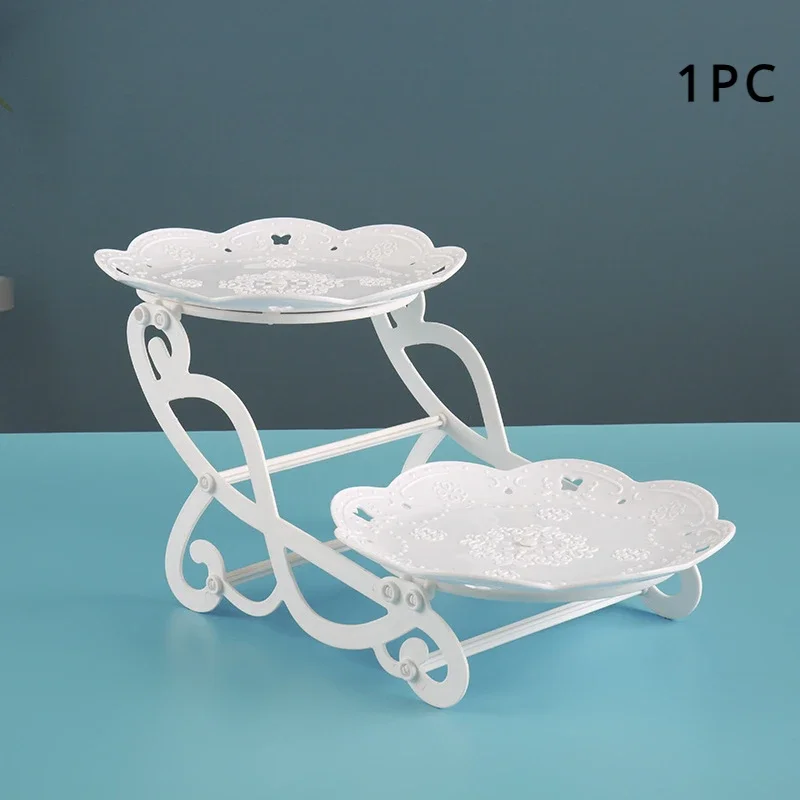 Birthday Cake Stand Display Stand Removable Dessert Tray Stand Birthday Party Snack Fruit Plate Display Stand Party Supplies: army green