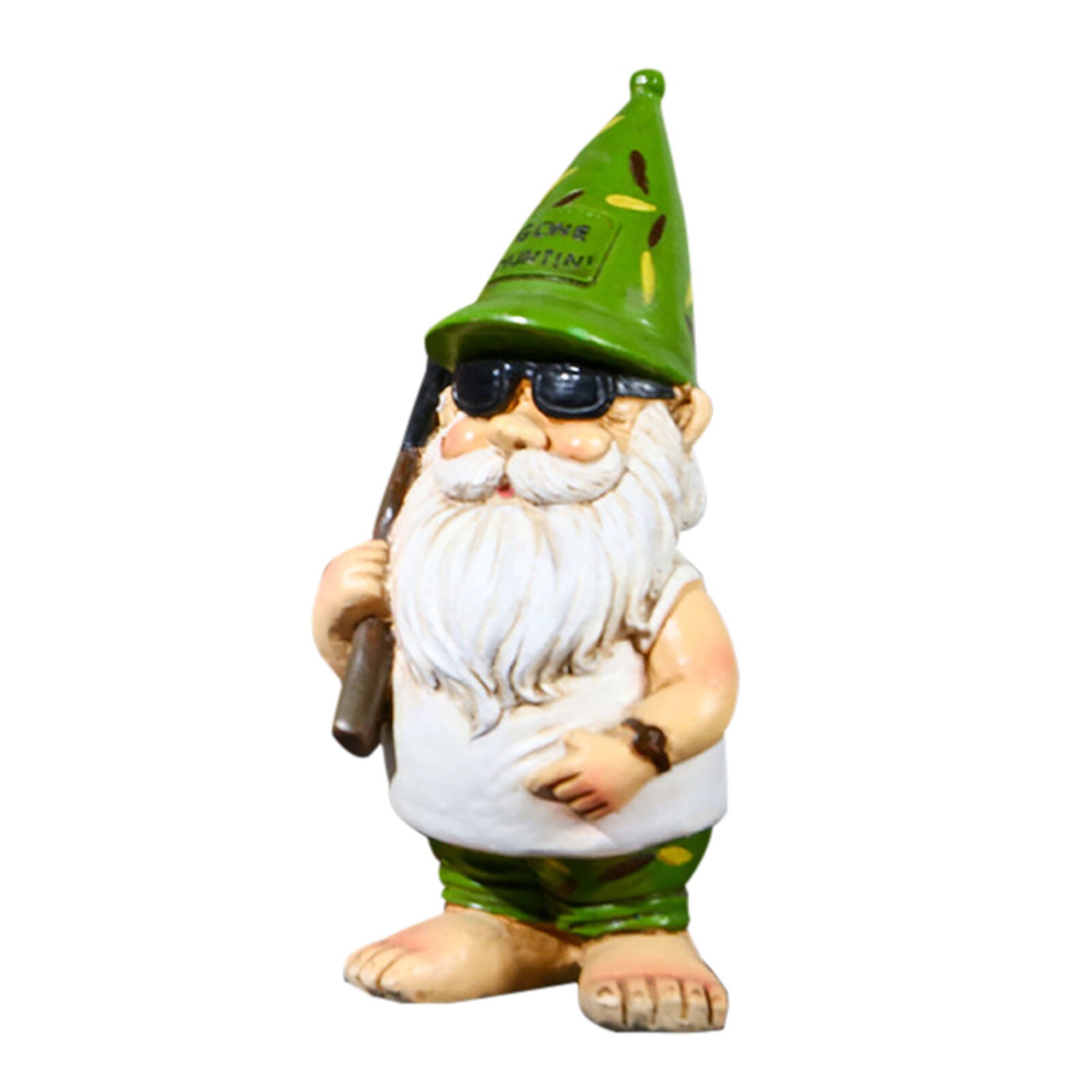Funny Resin Garden Gnome Statue Cute Christmas Figurines Naughty Gnome Crafts Old Man Lawn Yard Decor Cartoon Statue