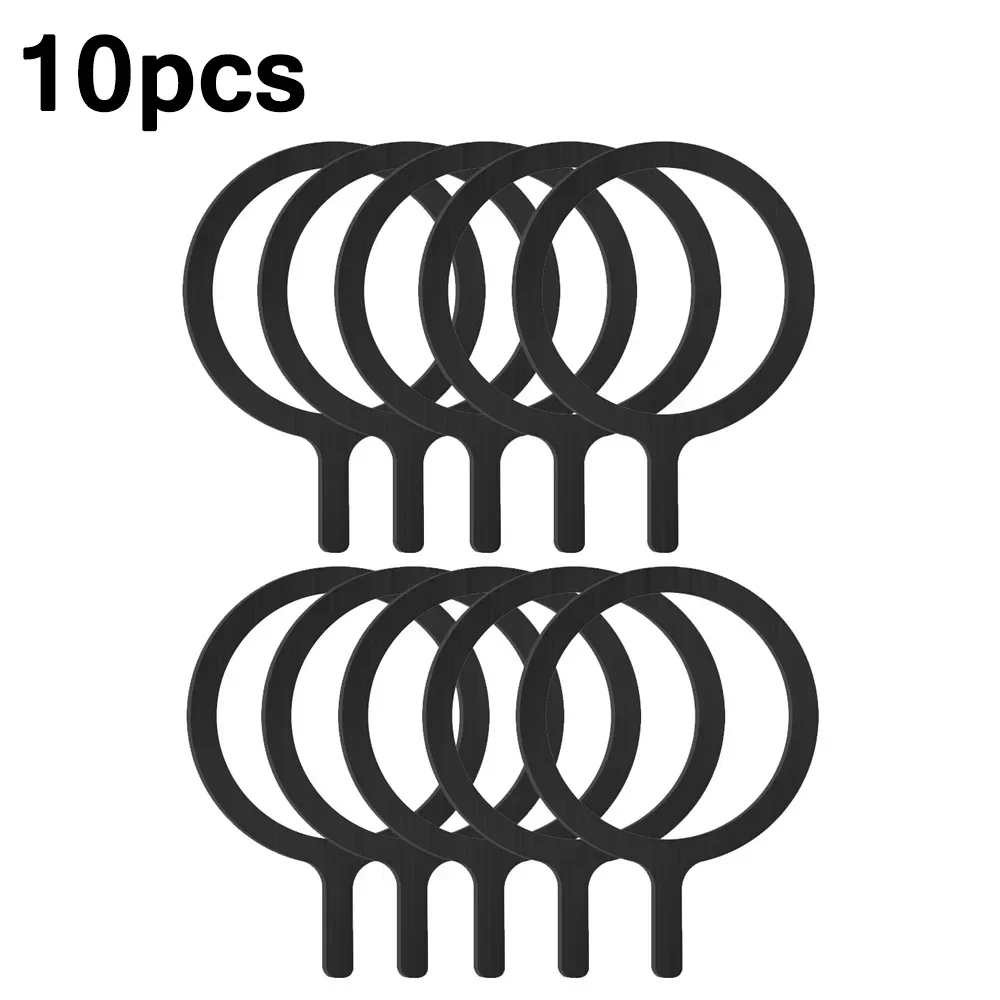 10-1 sztuk metalowy pierścień naklejka na obudowę Magsafe konwerter pierścień adaptera magnetyczne bezprzewodowe ładowanie telefonu uchwyt samochodowy dla IPhone Samsung: Pomarańczowy