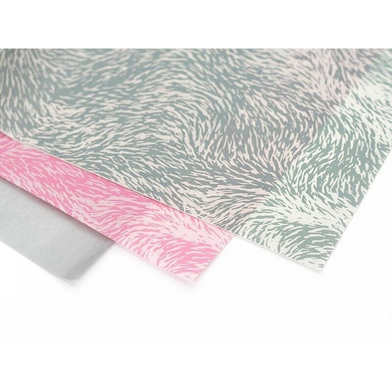 Blatt Decopatch n ° 666, haar grau, papier 30x39 cm
