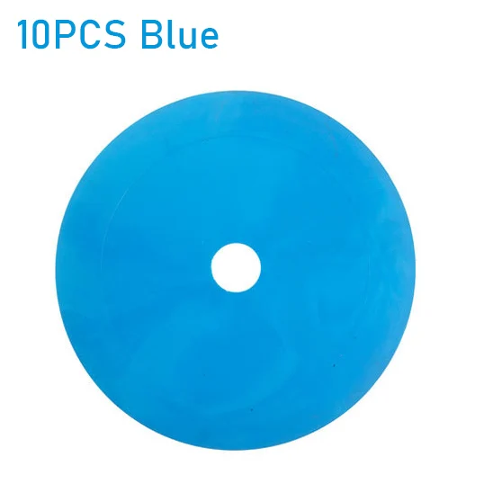Disque marqueur de cônes plats de football, 10 pièces, marqueurs d'entraînement d'agilité de vitesse de sport de basket-ball, équipement d'entraînement Portable indéformable: Violet