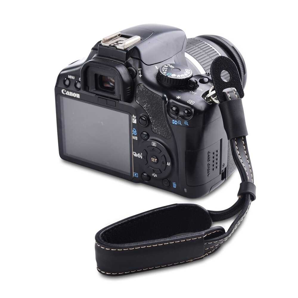 Camera Lederen Handgreep Metalen Ring Polsband Voor Sony Alpha Dslr A6500 A6300 A5100 A5000 A7R2 A7R3 A7 A7C a7S A7II A7III A7M3